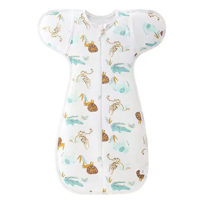 Gigoteuse 100% Coton Nouveau-Né – Motif Animaux | 0-6 Mois
