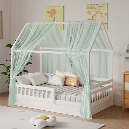 ciel de lit enfant vert