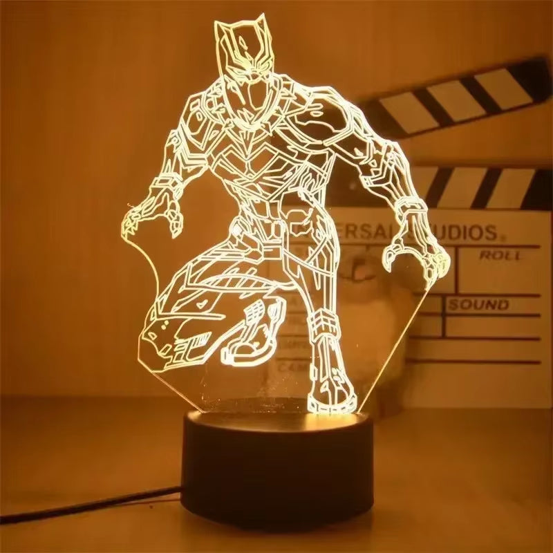 Veilleuse 3D LED Marvel – Lampe Déco Chambre Enfant