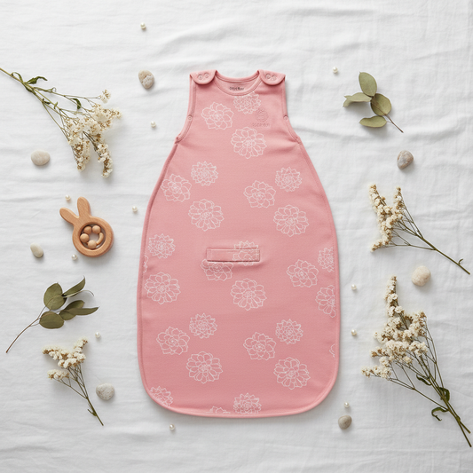 Flat lay gigoteuse Woolino rose