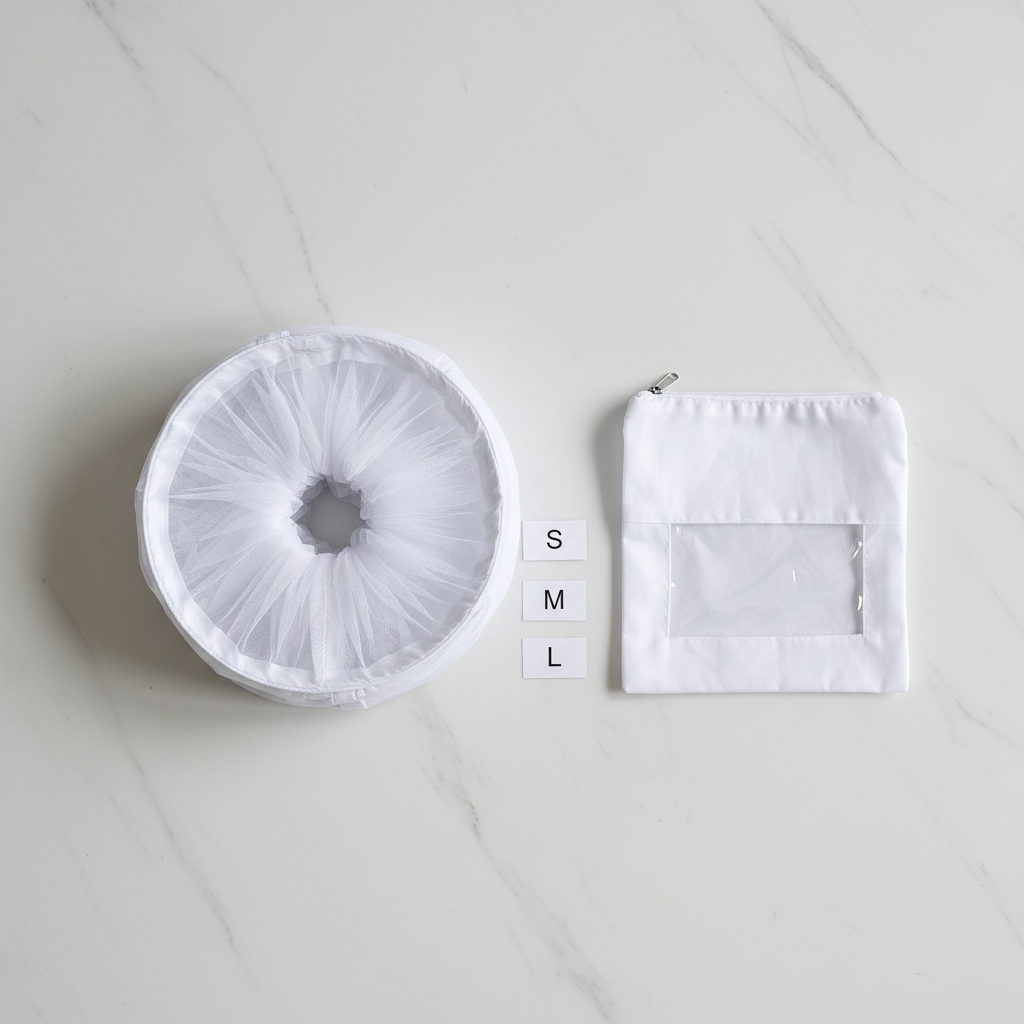 Flat lay moustiquaire pliée 3 tailles
