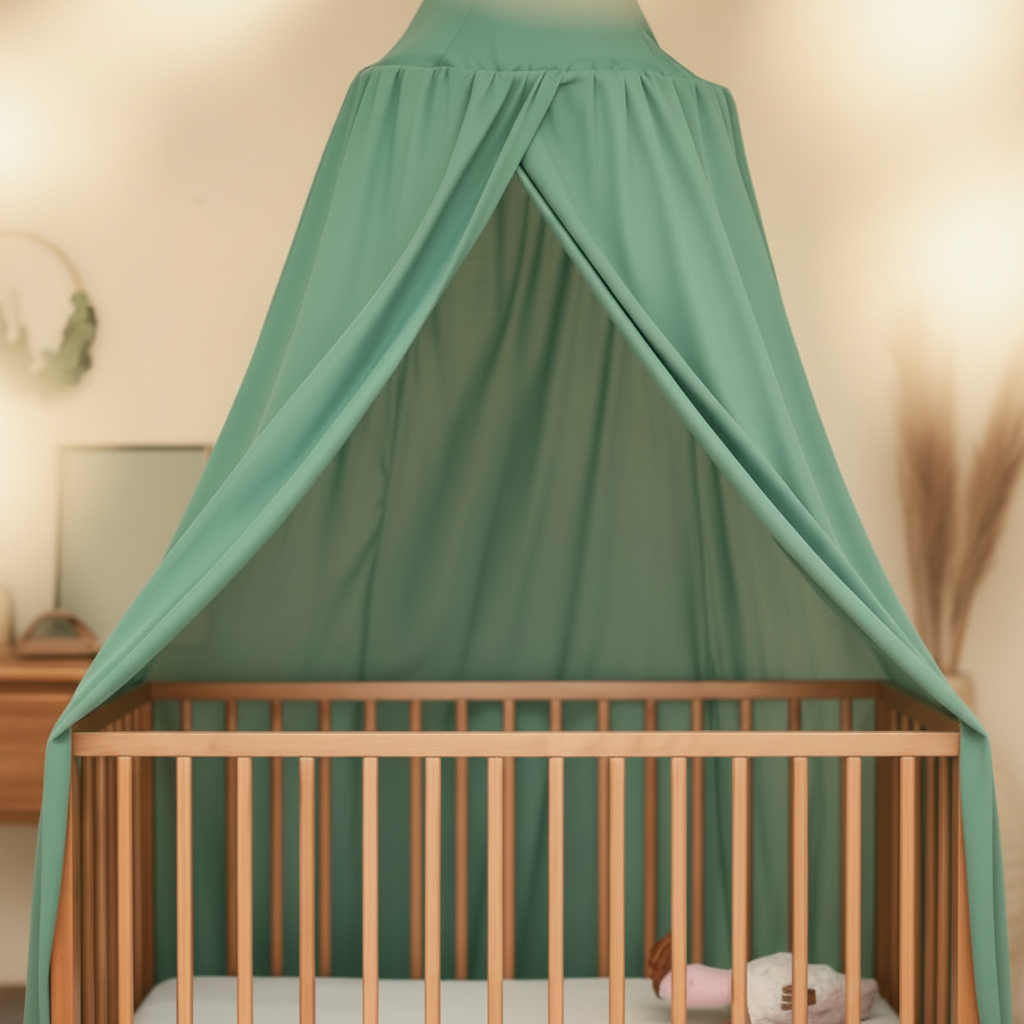 Ciel de Lit Bébé Conique – Vert