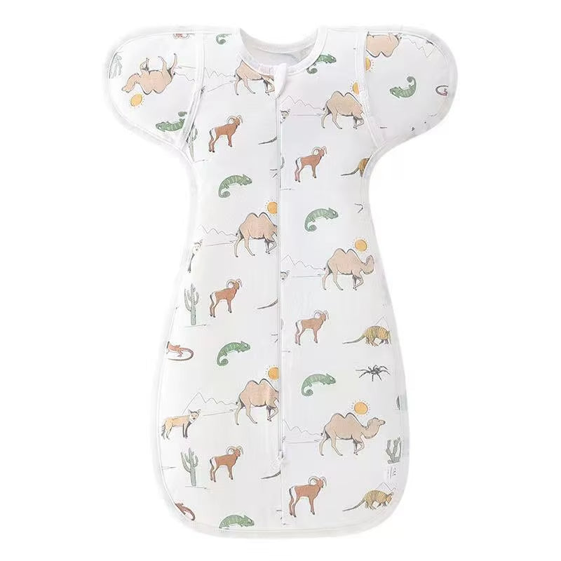 Gigoteuse 100% Coton Nouveau-Né – Motif Animaux | 0-6 Mois
