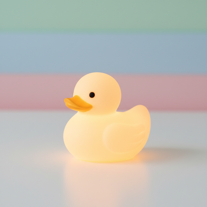 Veilleuse canard photo produit fond épuré
