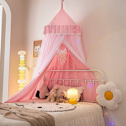 Ciel de lit opaque dôme | Moustiquaire suspendue bébé enfant
