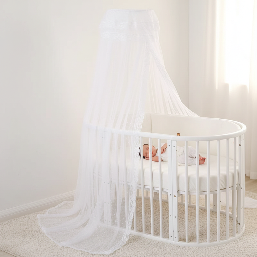 Moustiquaire bébé blanche
