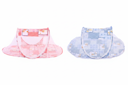 Moustiquaire bébé - comparaison rose et bleu