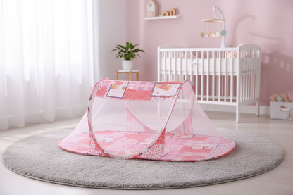 Moustiquaire bébé rose - lifestyle nursery