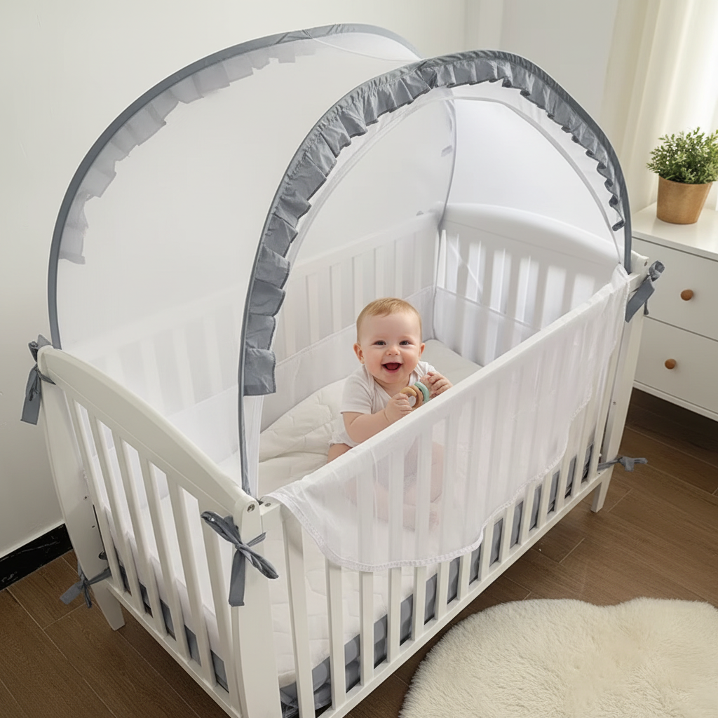 Moustiquaire bébé - vue plongeante