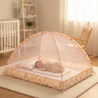 Moustiquaire beige bébé intérieur