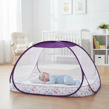 Moustiquaire violette bébé intérieur