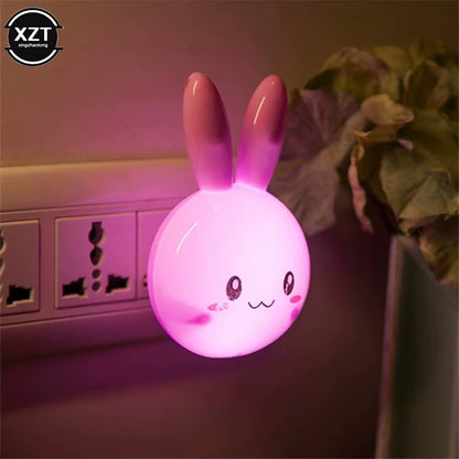 Veilleuse Lapin LED Enfant – Applique Murale 3 Couleurs