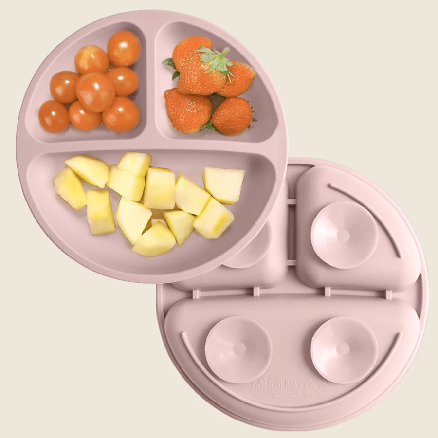 Assiette bébé en silicone à ventouse sans BPA