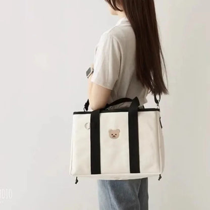 Sac à Langer Style Hobo Compatible Poussette | Motif Ours | 34cm
