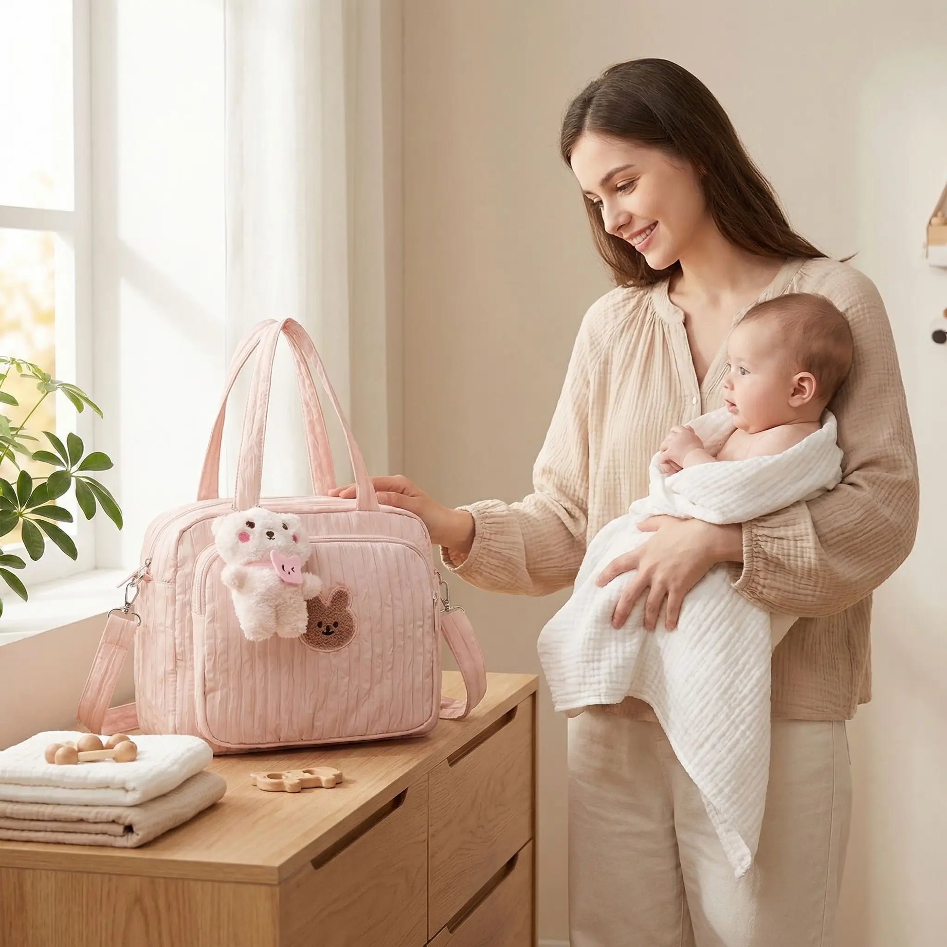 sac a langer gaze de coton de voyage