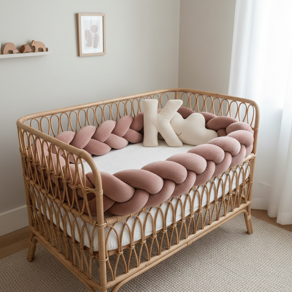 Tresse de lit bébé | Beige Doux