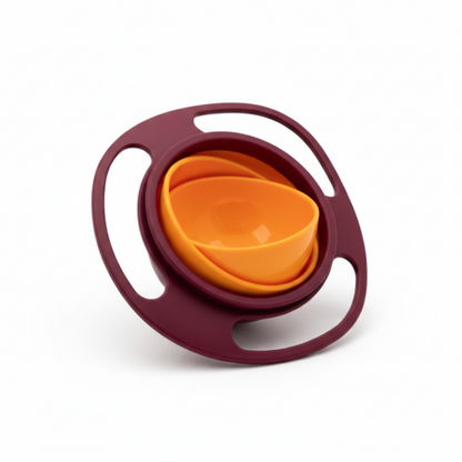 Bol Gyroscopique Anti-Renversement pour Bébé – Rotation 360° Sans BPA