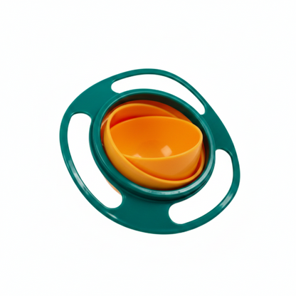 Bol Gyroscopique Anti-Renversement pour Bébé – Rotation 360° Sans BPA