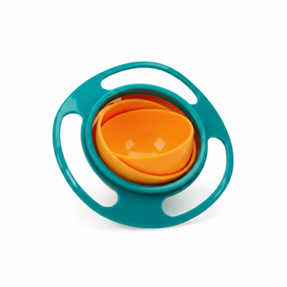 Bol Gyroscopique Anti-Renversement pour Bébé – Rotation 360° Sans BPA