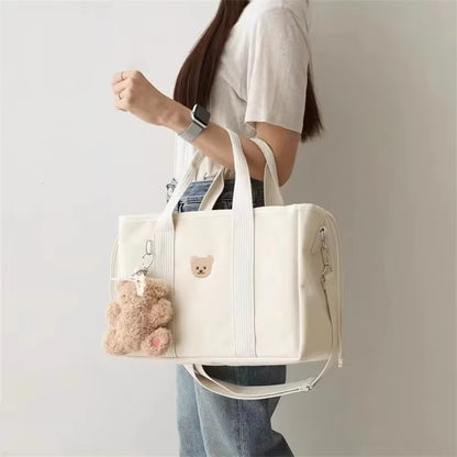Sac à Langer Style Hobo Compatible Poussette | Motif Ours | 34cm