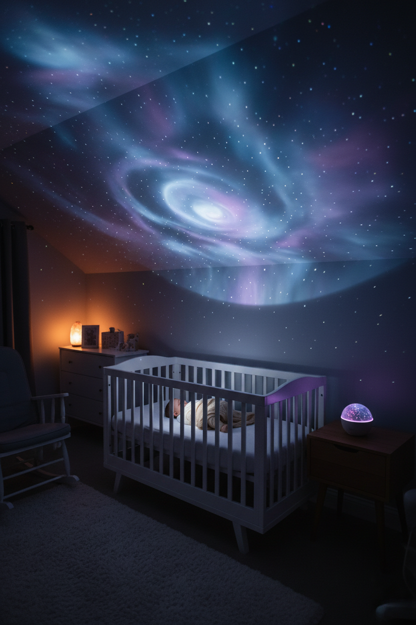 Veilleuse galaxie ambiance nursery