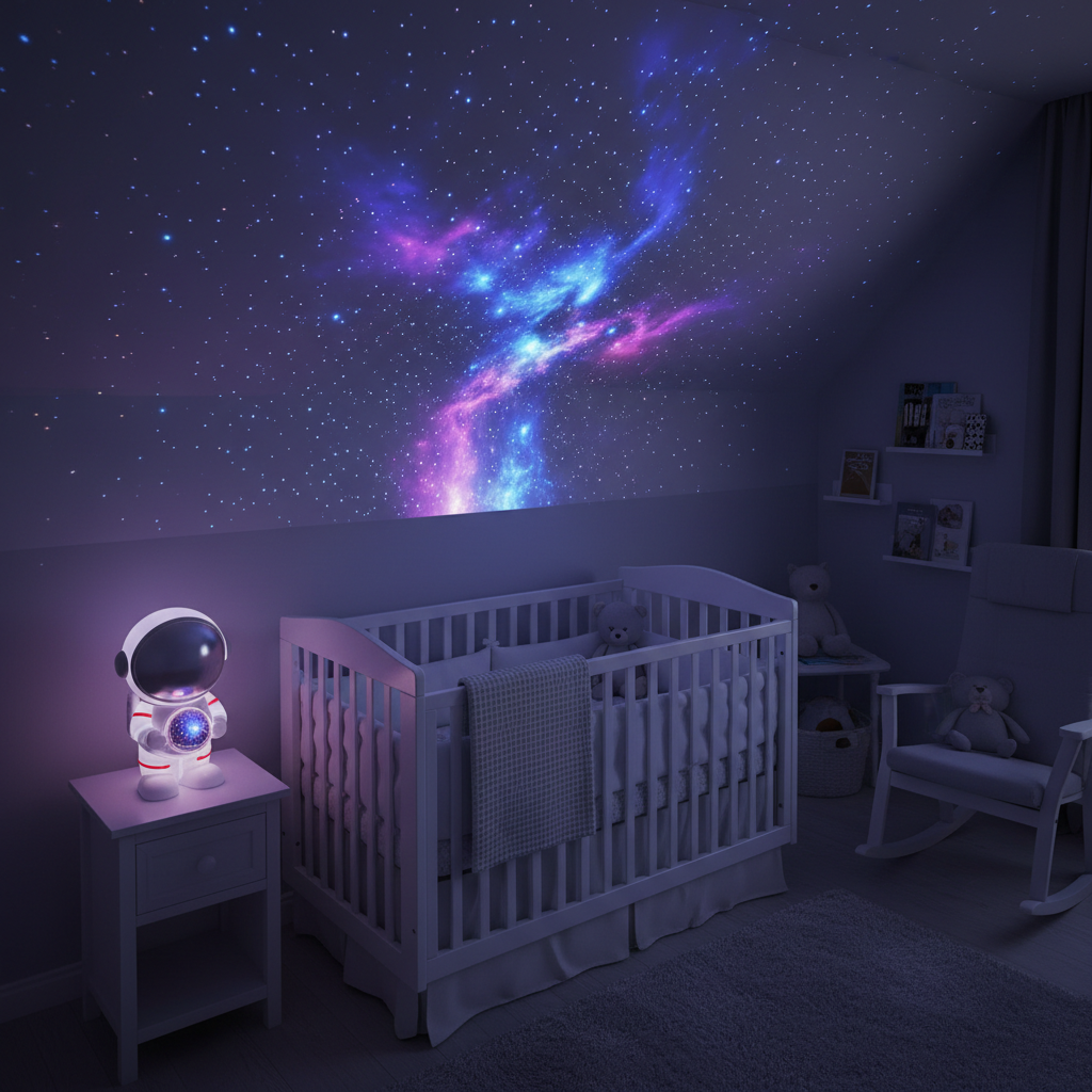 Veilleuse projecteur galaxie nursery