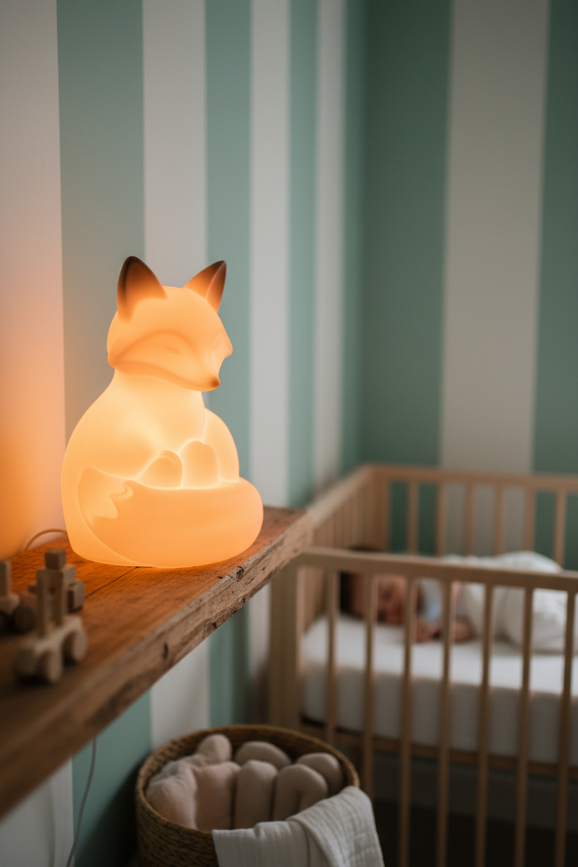 Veilleuse renard nursery ambiance