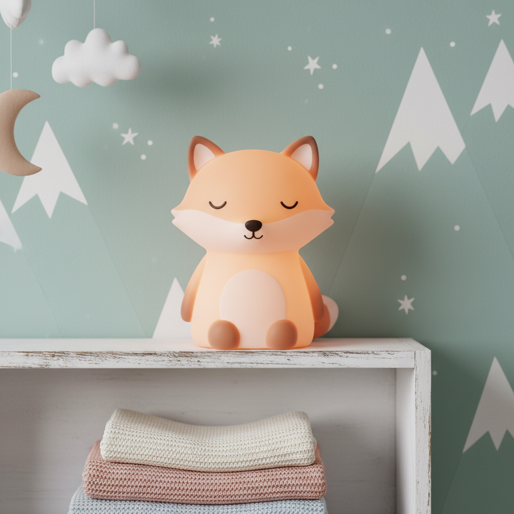 Veilleuse renard nursery ambiance