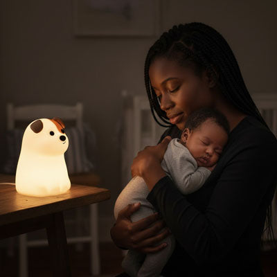 veilleuse bébé diffuse ses douces