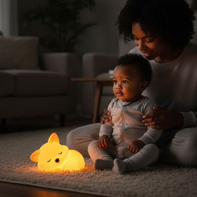 veilleuse bébé en forme de renard