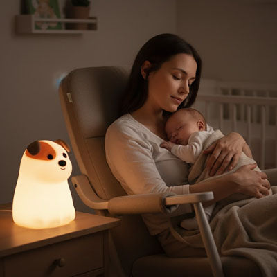 Veilleuse bébé | Doudou Chiot Silicone