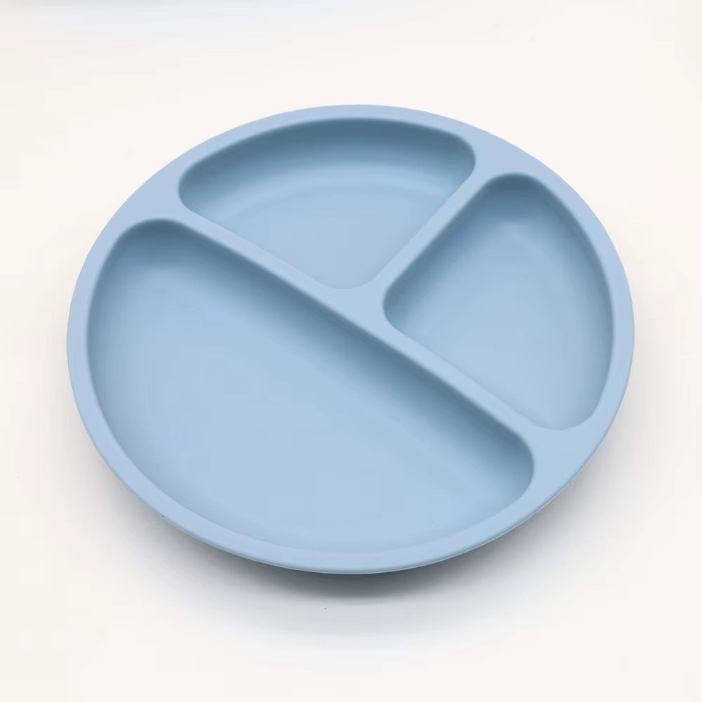 Ensemble Vaisselle Silicone Bébé 7 Pièces – Bavoir, Bol Ventouse, Tasse & Couverts