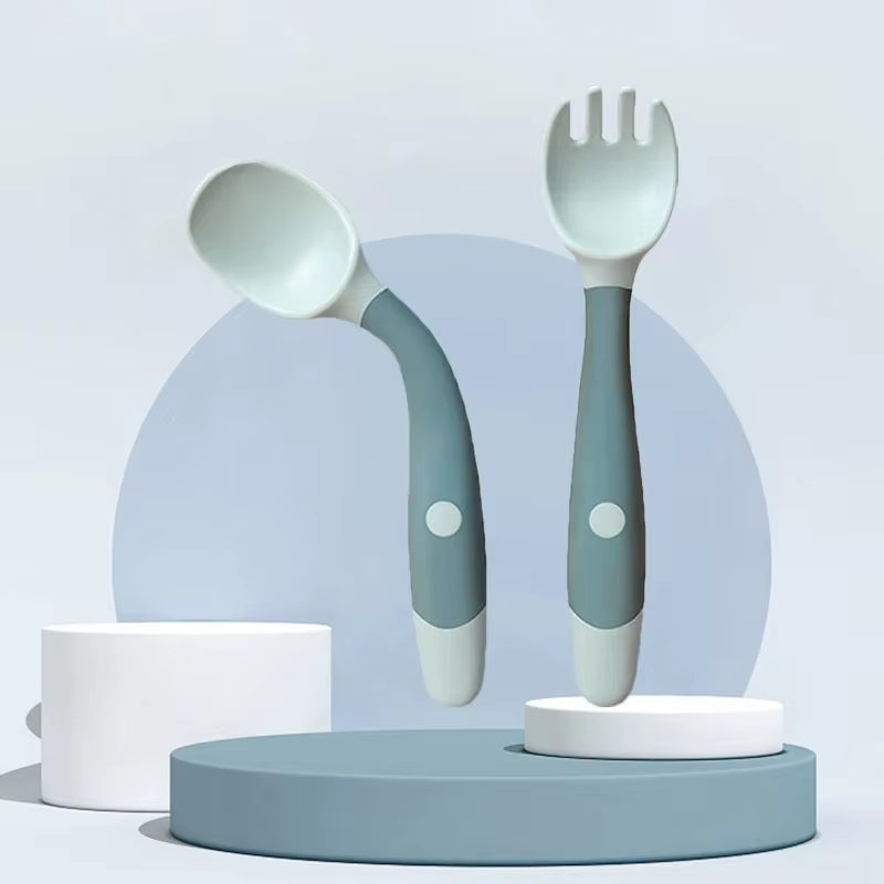 Ensemble Couverts Pliables Silicone Bébé – 1 à 6 ans